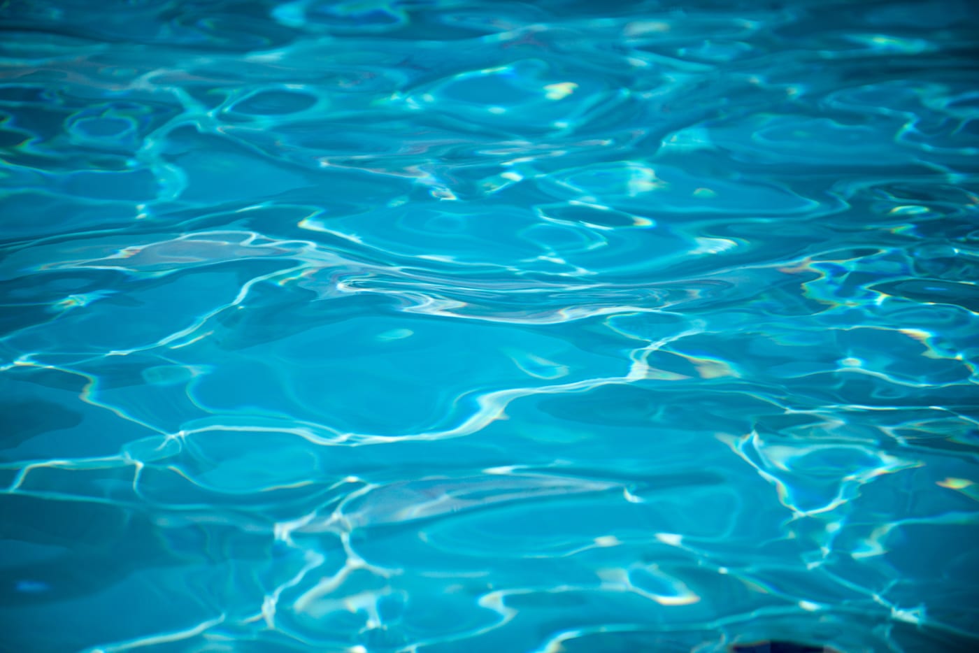Clear rippling water in a well maintained saltwater pool